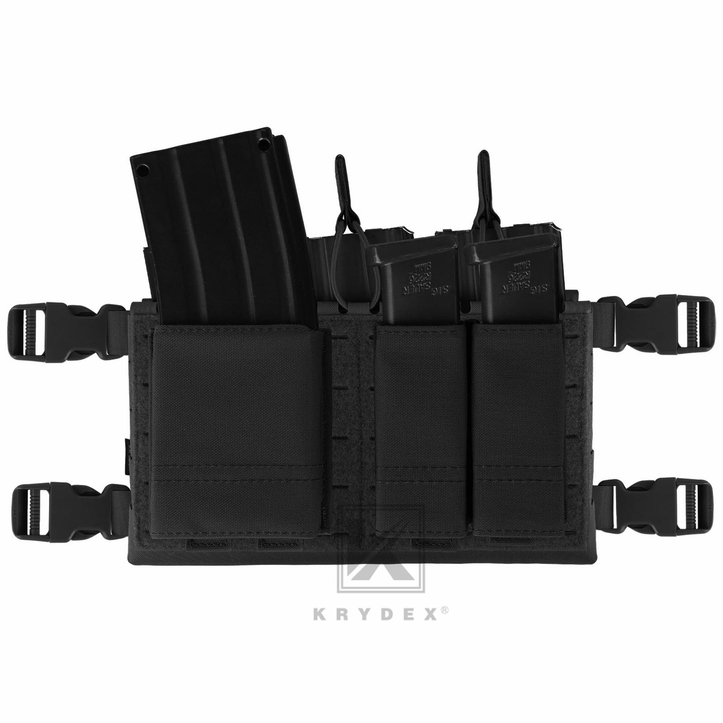 Krydex Tactical MK5 Micro Fight Chassis Laser Cut Chest Rig Lightweight Tactical Vest 5.56 MP7 Magazine Placard