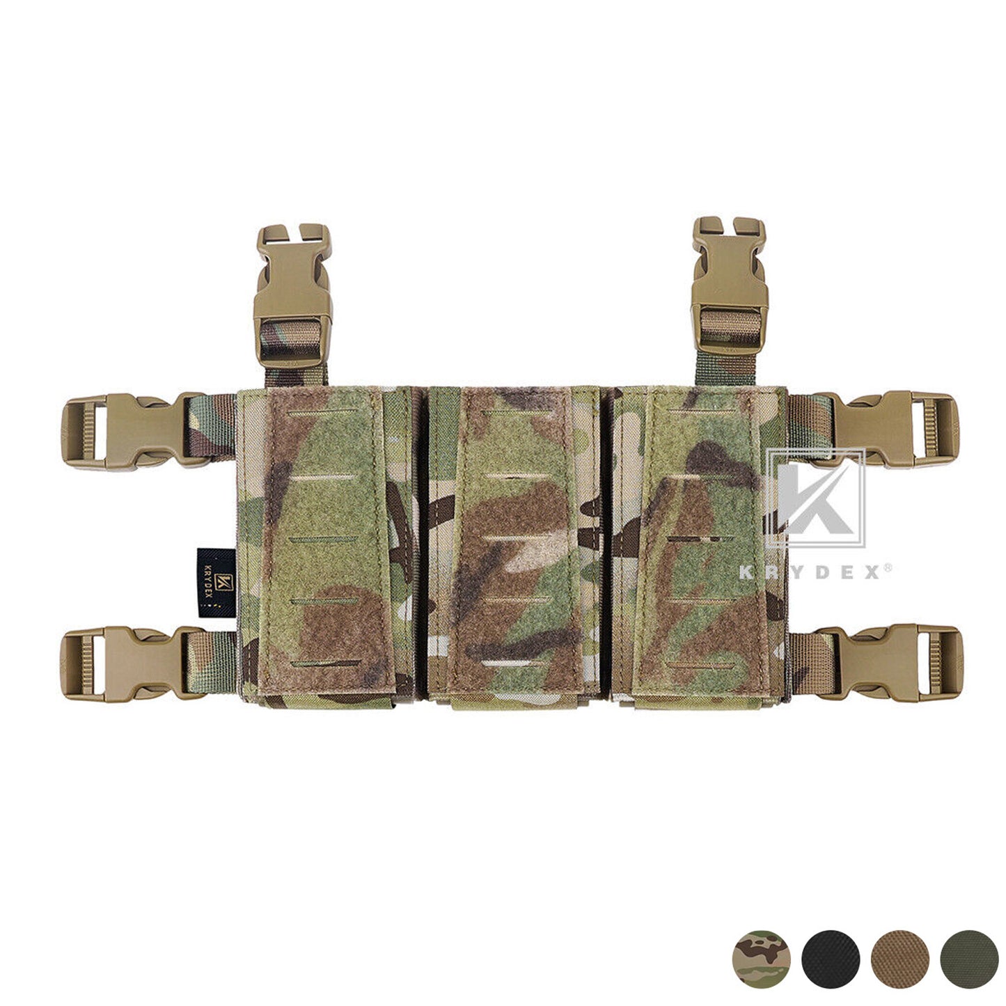 Krydex Tactical Triple Placard .223 5.56 Mag Pouch Retention Insert Holder Chest Rig Plate Carrier