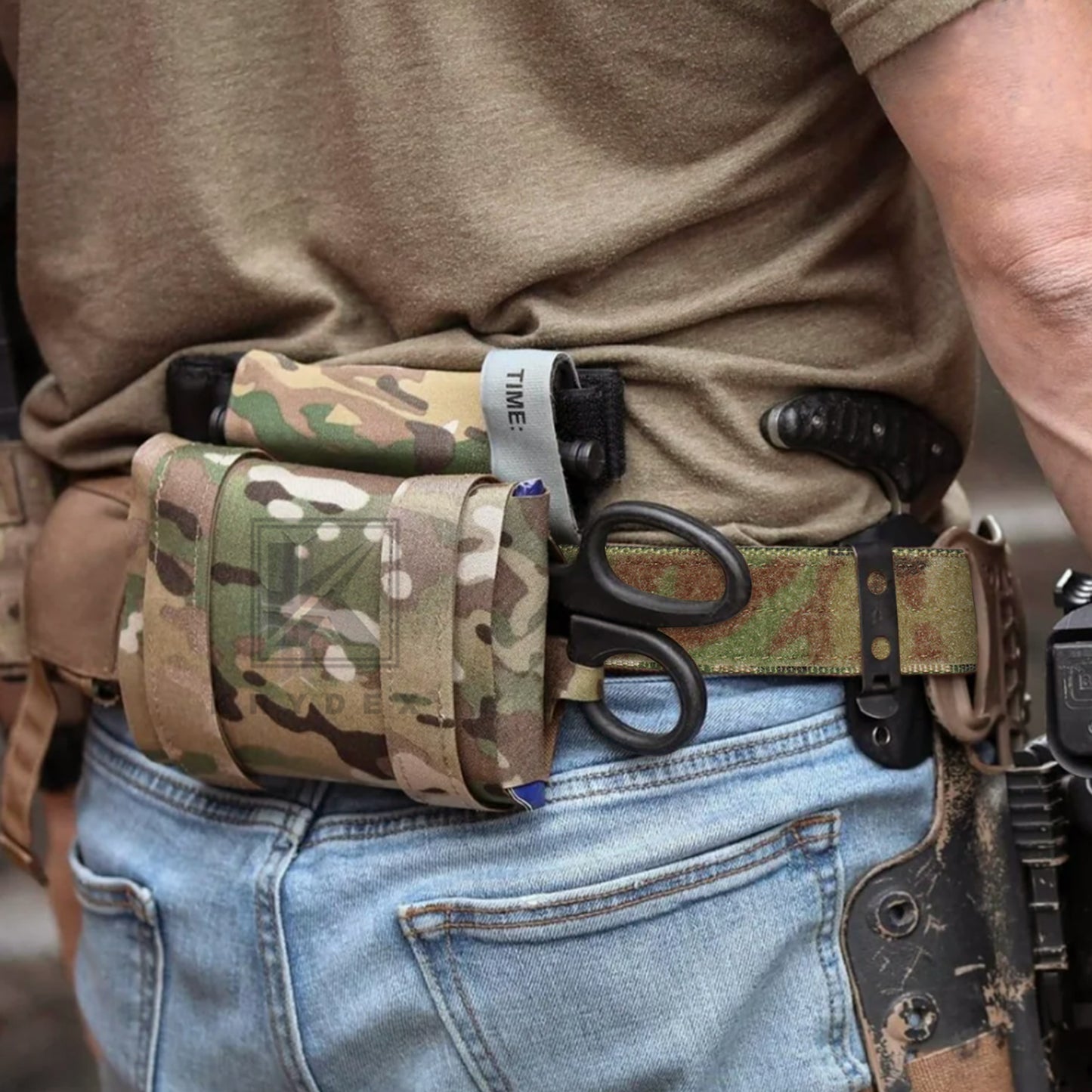 Krydex Tactical EDC Under Belt Hook & Loop Inner Belt 1.5" Duty Concealed Carry Base Belt