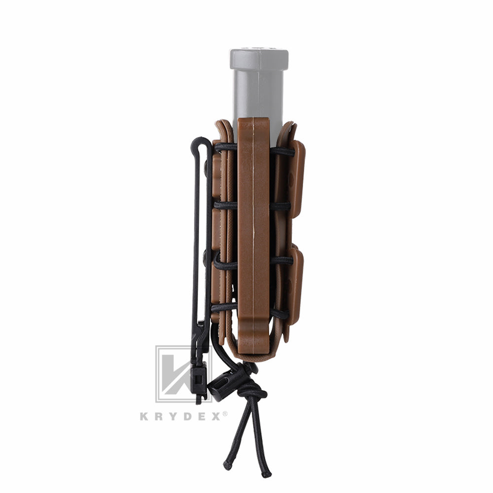 KRYDEX Soft Shell 9mm Pistol Magazine Pouch Mag Carrier with Clip Tall