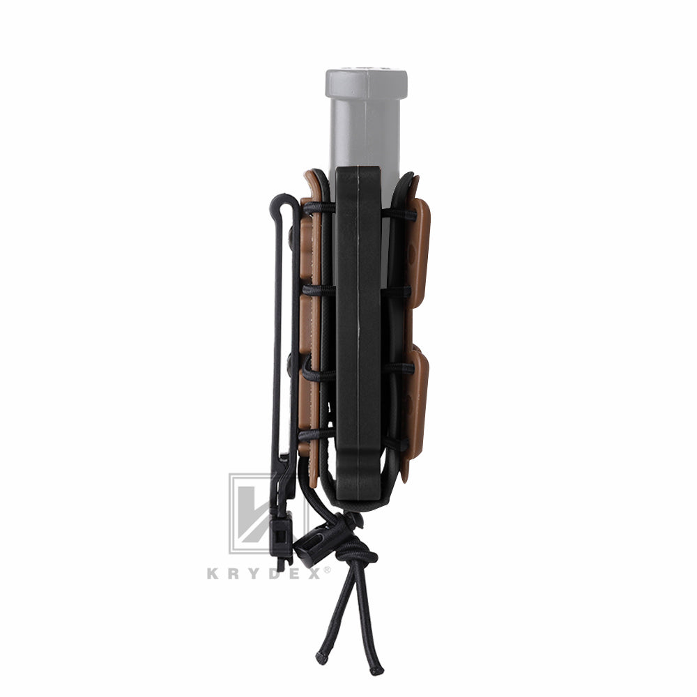 KRYDEX Soft Shell 9mm Pistol Magazine Pouch Mag Carrier with Clip Tall