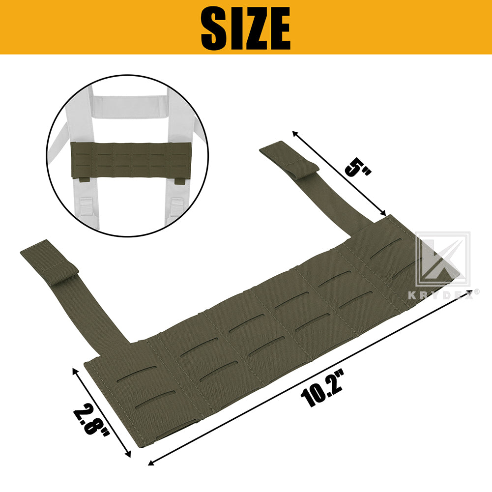 Krydex Tactical Chest Rig MOLLE Panel Front Chest Holder Bridge Phone Mount for D3CR MK3 MK4 UW SOP Rigs