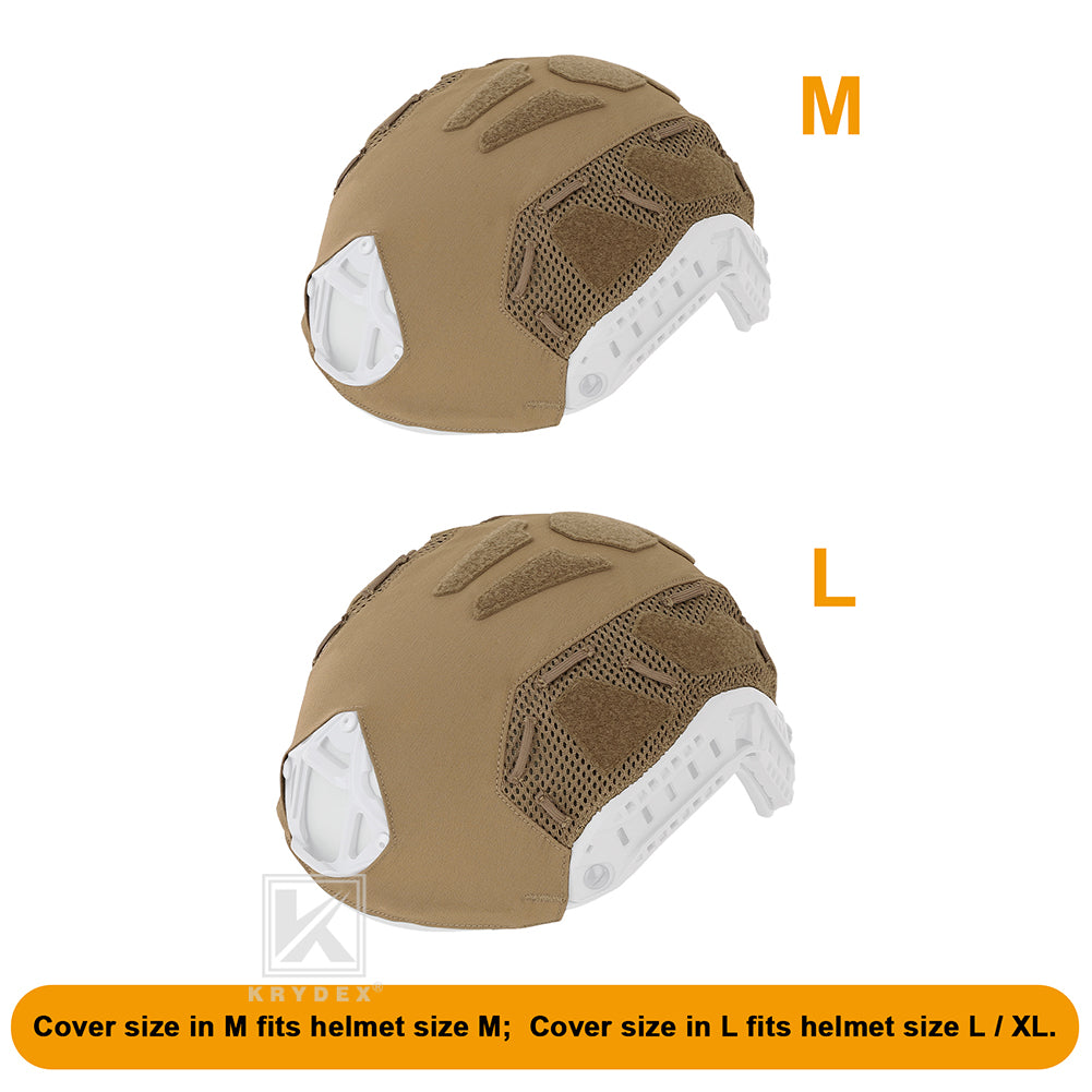 Krydex Tactical Helmet Cover for Fast Helmet Size M L XL Maritime Helmet Airsoft Paintball Helmet