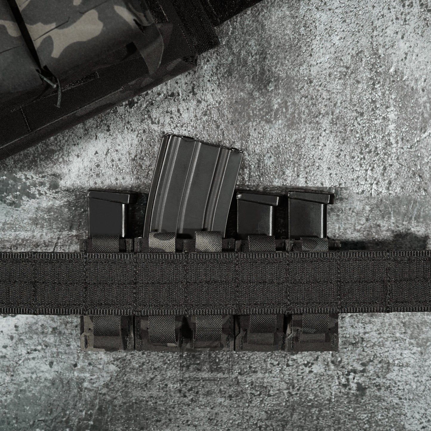 KRYDEX Tactical 9mm Single Pistol Magazine Pouch Mag Holder Duty Belt MOLLE Compatible