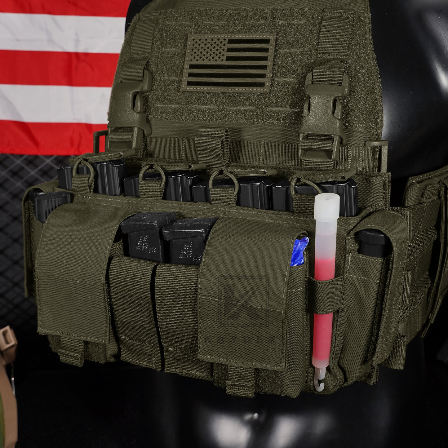 KRYDEX Tactical MF IV Placard 556 & 9mm Magazine Pouch for SCARAB Plate Carrier Vest
