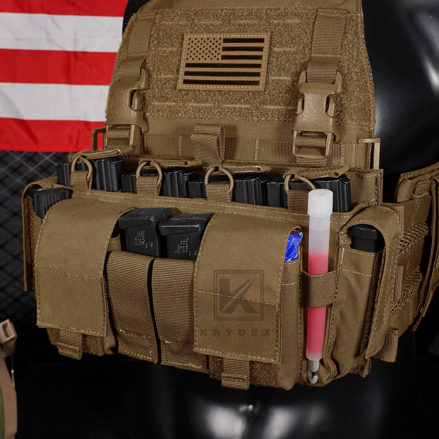 KRYDEX Tactical MF IV Placard 556 & 9mm Magazine Pouch for SCARAB Plate Carrier Vest