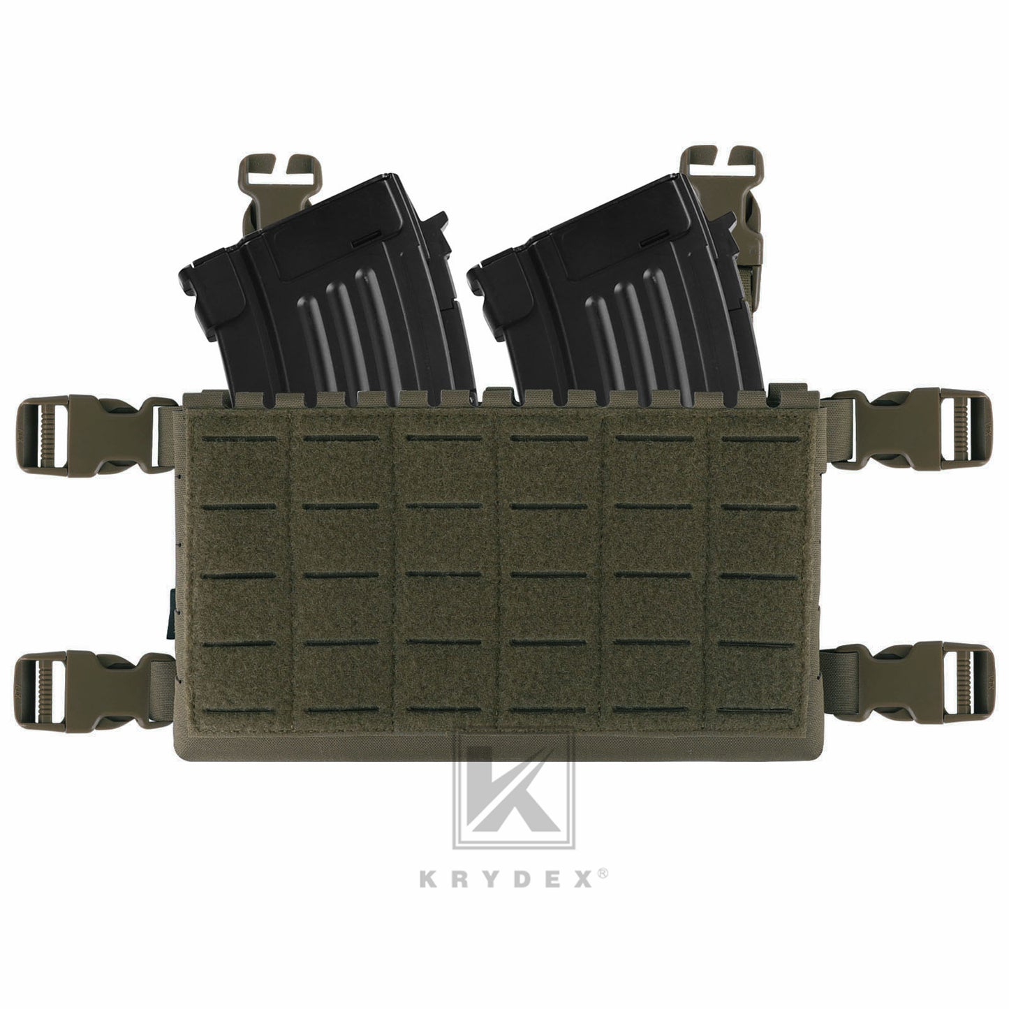 Krydex Tactical MK5 Micro Fight Chassis Laser Cut Chest Rig Lightweight Tactical Vest 5.56 MP7 Magazine Placard