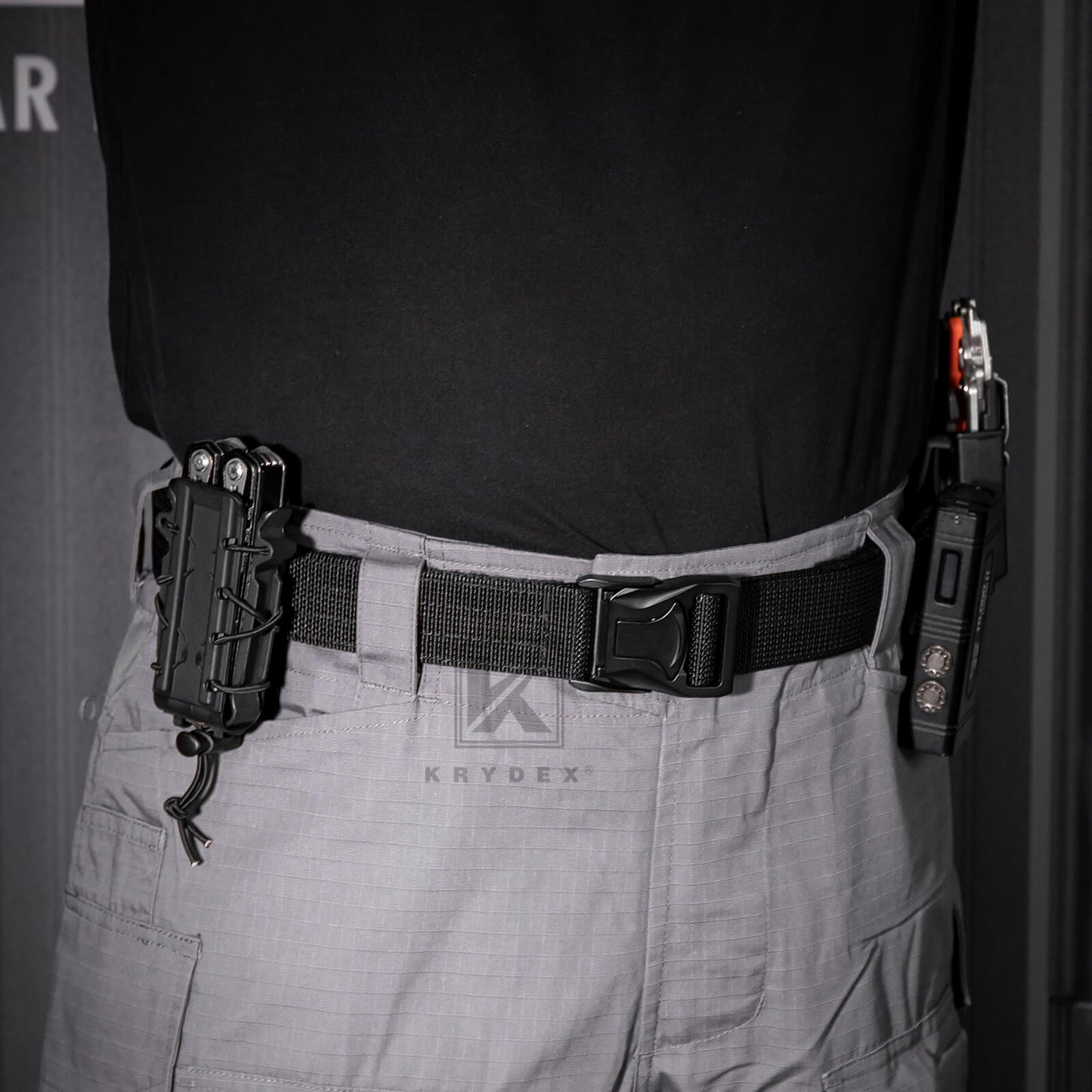KRYDEX Quick Release 1.5" Tactical Heavy Duty Belt 2-Ply Nylon T-Buckle