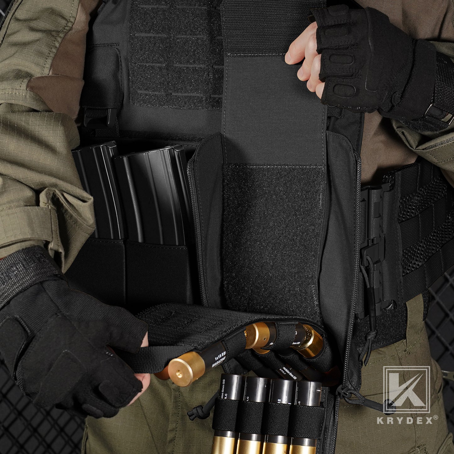 Krydex Tactical Rip Away Shot Shell Holder for 8 Guage 12 Guage Shotgun Cartridge Hunter Ammo Pouch