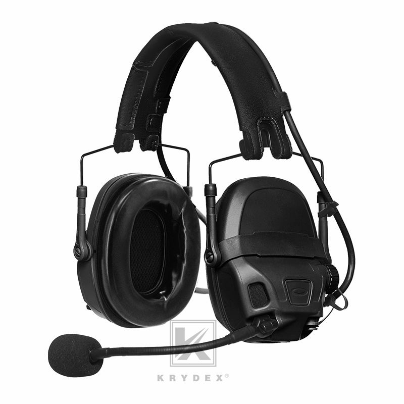 KRYDEX FCS AMP Tactical Headset Communication Noise Reduction Gear V20 V60 PTT