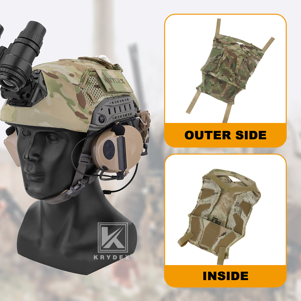 Krydex Tactical Helmet Cover for Fast Helmet Size M L XL Maritime Helmet Airsoft Paintball Helmet