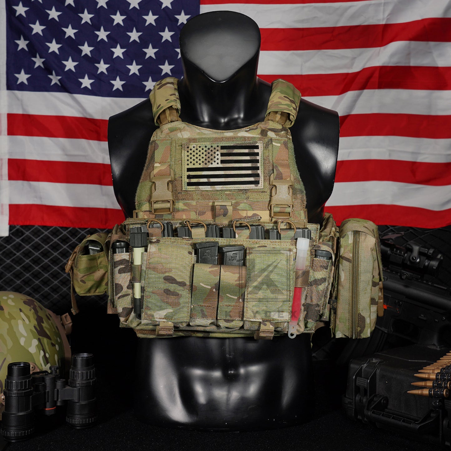 KRYDEX Tactical MF IV Placard 556 & 9mm Magazine Pouch for SCARAB Plate Carrier Vest