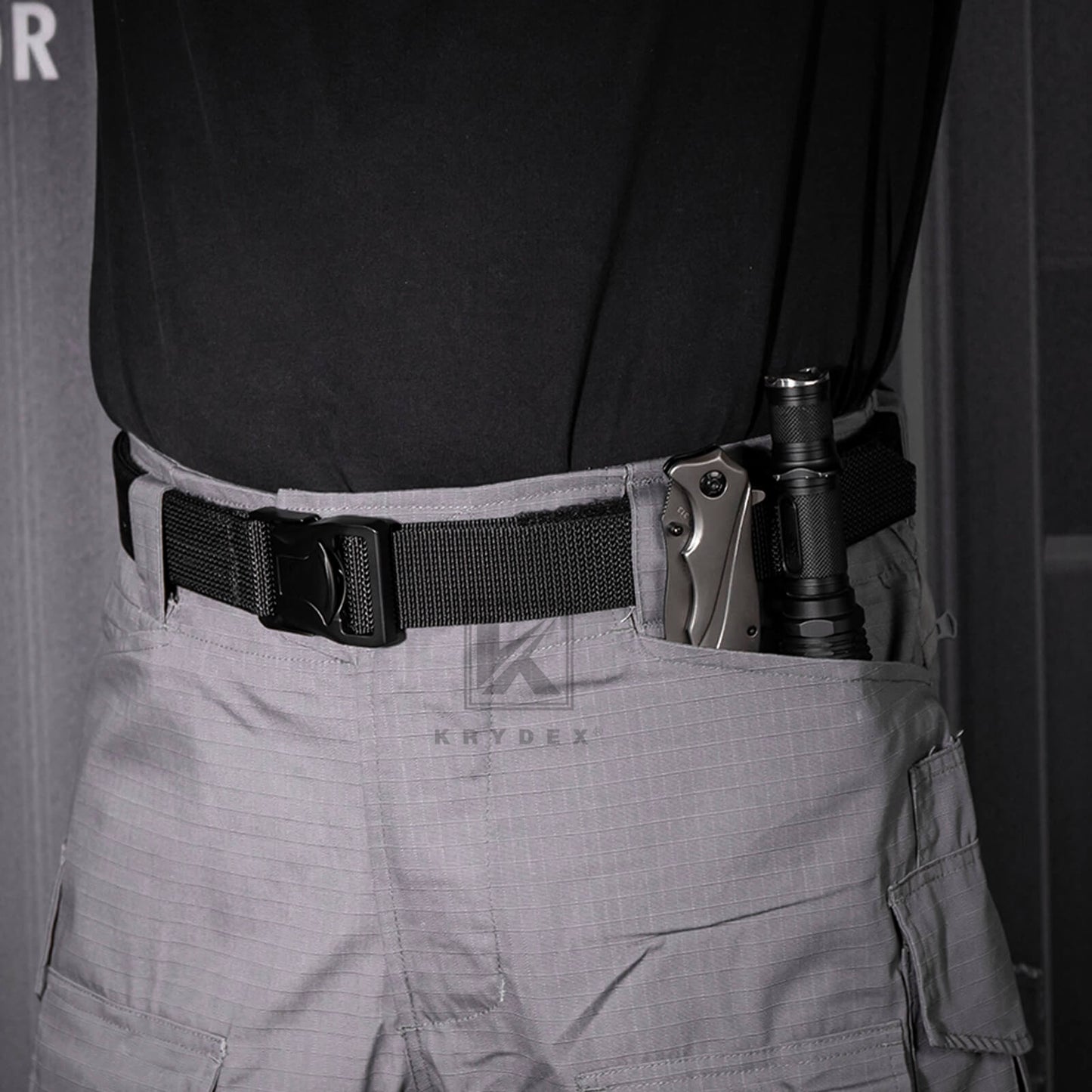 KRYDEX Quick Release 1.5" Tactical Heavy Duty Belt 2-Ply Nylon T-Buckle