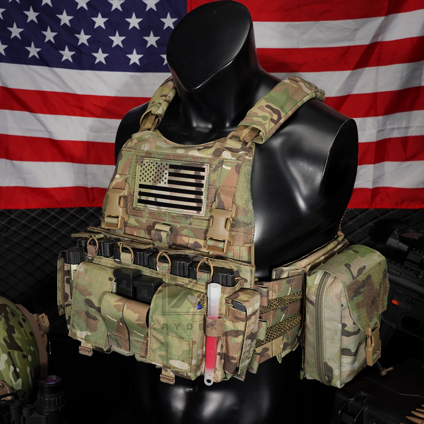 KRYDEX Tactical MF IV Placard 556 & 9mm Magazine Pouch for SCARAB Plate Carrier Vest