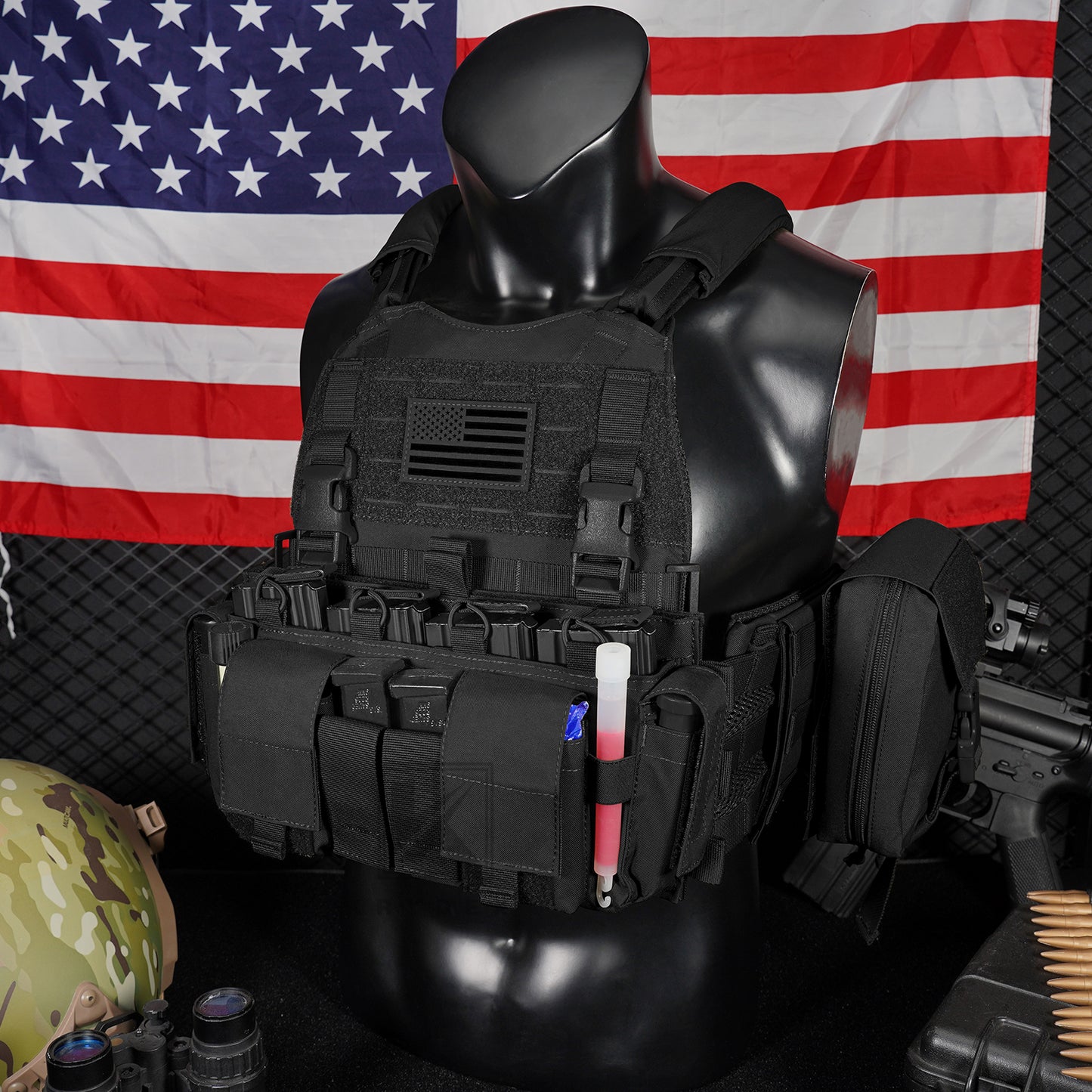 KRYDEX Tactical SCARAB Plate Carrier Heavy Duty Modular MOLLE Vest