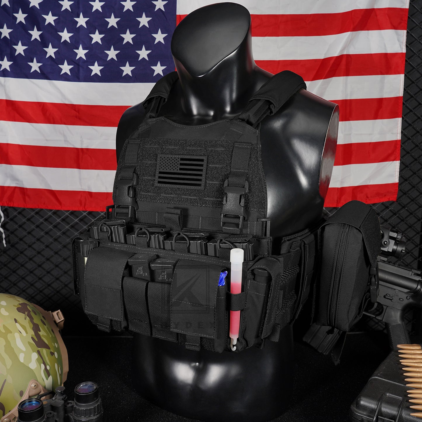 KRYDEX Tactical MF IV Placard 556 & 9mm Magazine Pouch for SCARAB Plate Carrier Vest