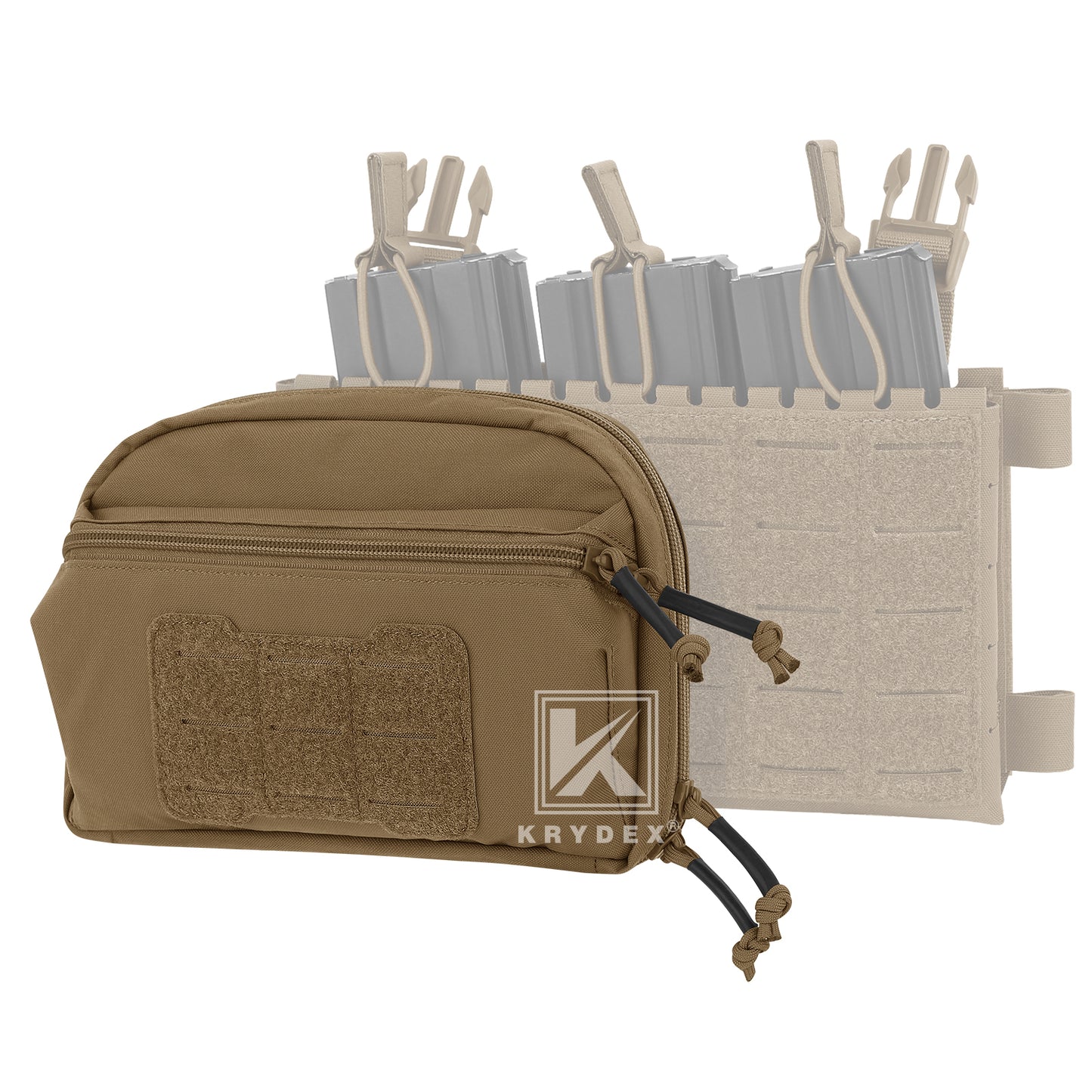 Krydex Tactical GP Pouch Modular MOLLE Utility Pouch Front Pocket for Vest and Chest Rig