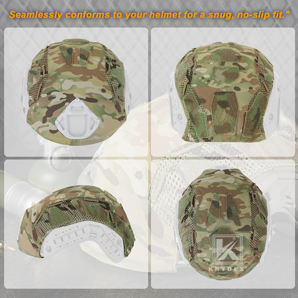Krydex Tactical Helmet Cover for Fast Helmet Size M L XL Maritime Helmet Airsoft Paintball Helmet