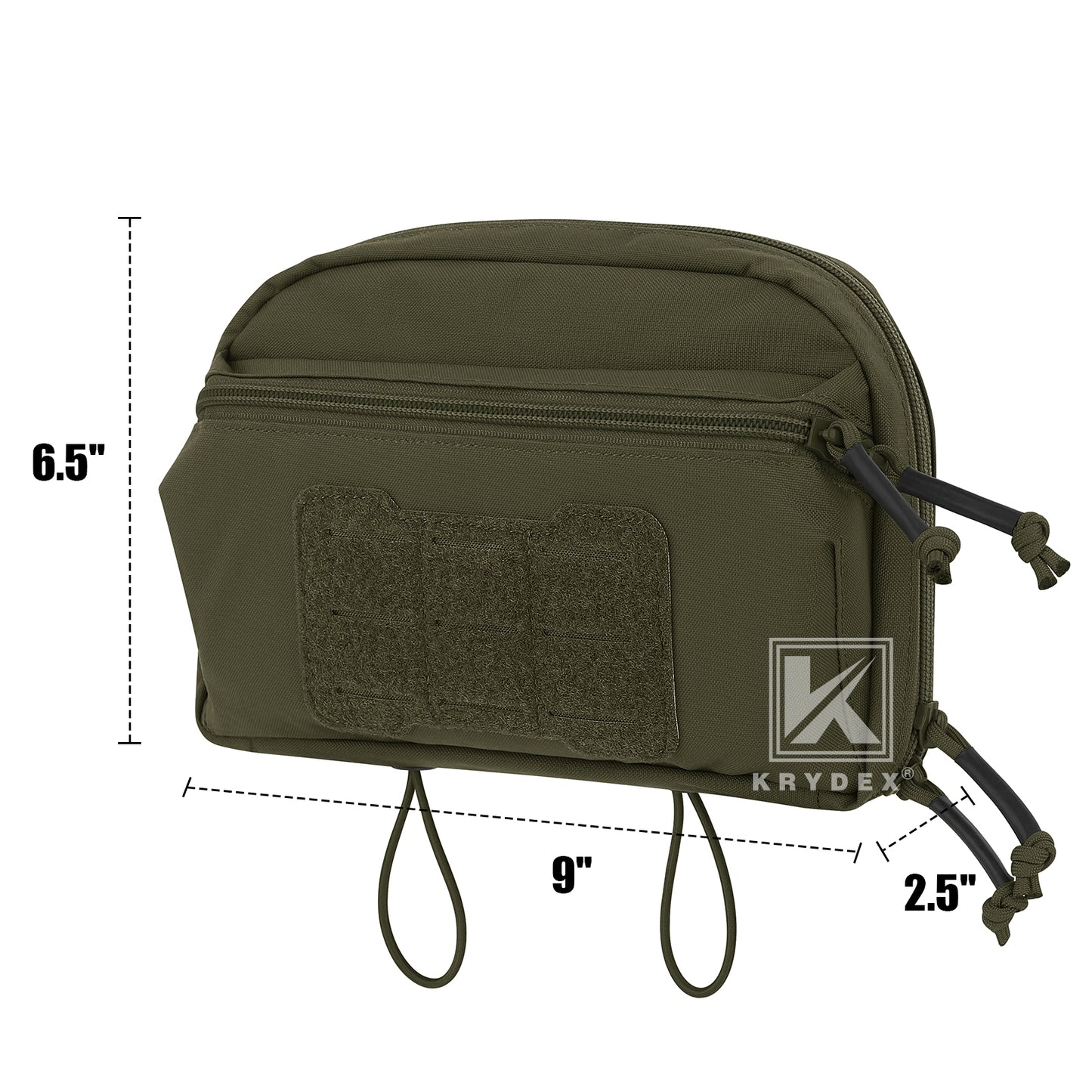 Krydex Tactical GP Pouch Modular MOLLE Utility Pouch Front Pocket for Vest and Chest Rig