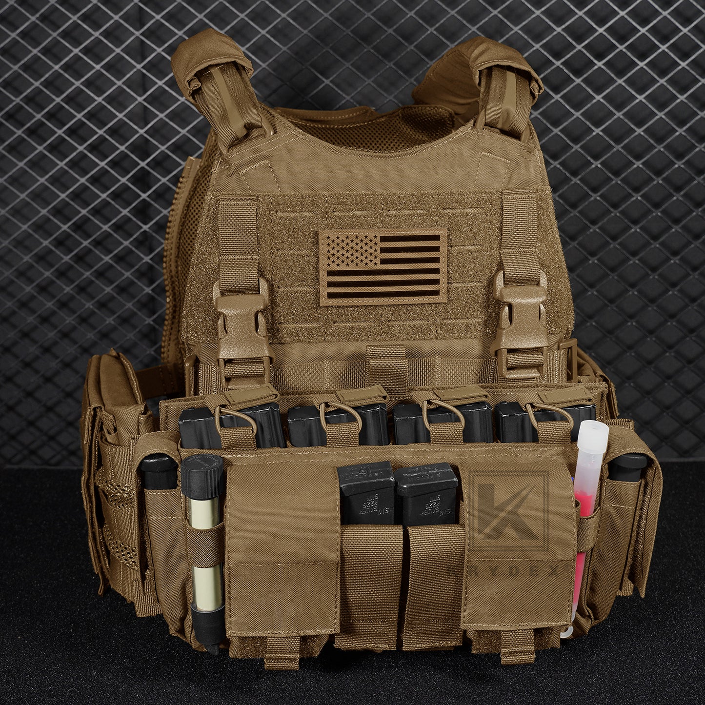 KRYDEX Tactical MF IV Placard 556 & 9mm Magazine Pouch for SCARAB Plate Carrier Vest