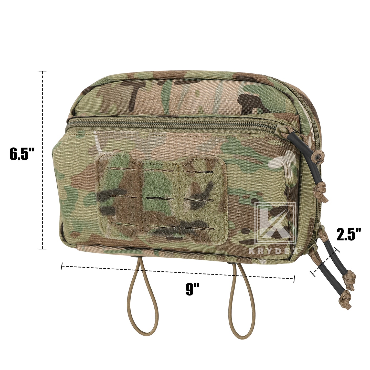 Krydex Tactical GP Pouch Modular MOLLE Utility Pouch Front Pocket for Vest and Chest Rig