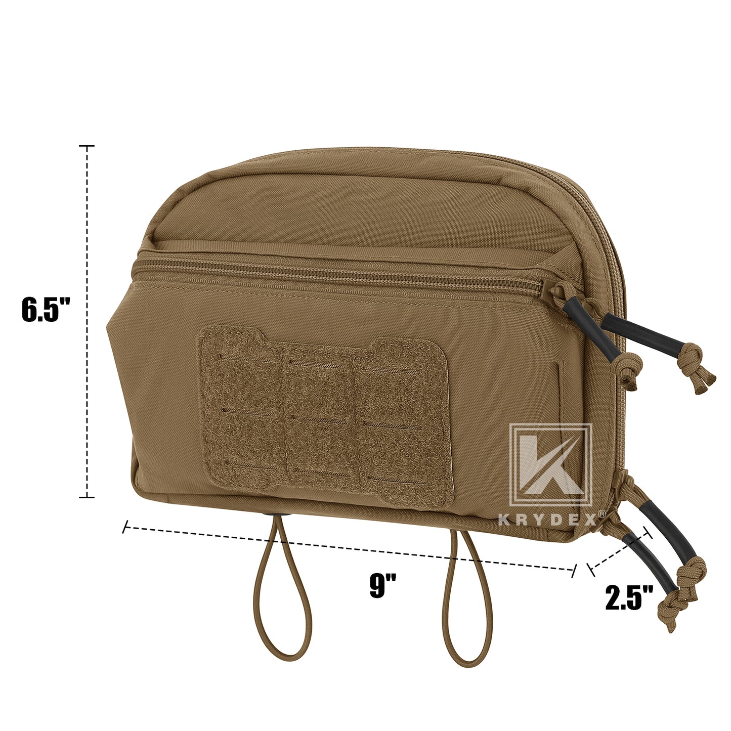 Krydex Tactical GP Pouch Modular MOLLE Utility Pouch Front Pocket for Vest and Chest Rig