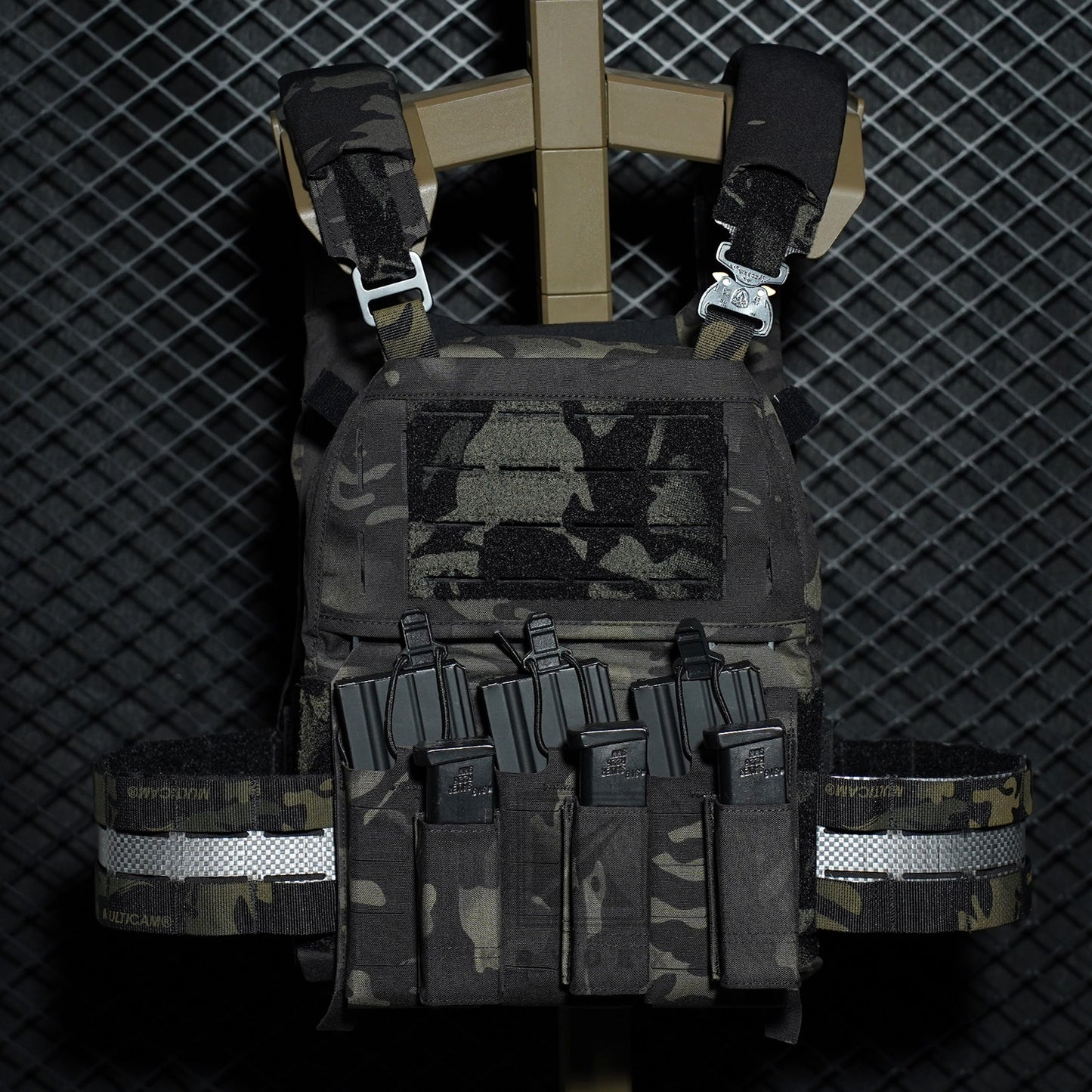 KRYDEX Tactical 9mm Single Pistol Magazine Pouch Mag Holder Duty Belt MOLLE Compatible