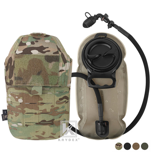 Krydex Tactical 1.5L 50oz Hydration Bladder Pouch Low Profile Hydra Carrier MOLLE Water Pack