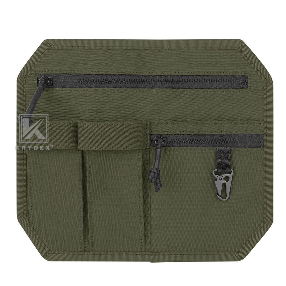Krydex Tactical Hook Backed Organizer Panel Admin Insert EDC Pouch for Backpack Range Bag Accessory organizer Outdoor survival gear panel