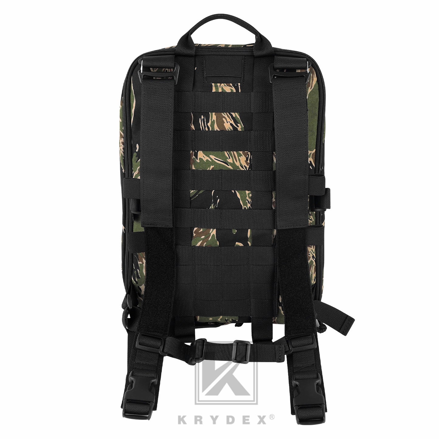 KRYDEX Tactical D3CR Chest Rig 5.56 7.62 Rifle Pistol Mag Pouch Placard Carrier with D3 Flatpack Tactical Backpack