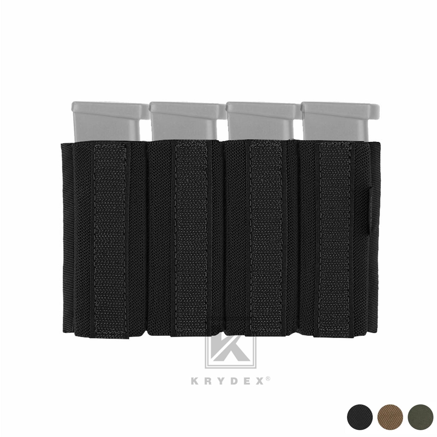 KRYDEX Quadruple Elastic Insert Pouch fit 1911 Mags for MK3 MK4 Chest Rig