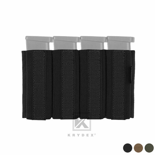KRYDEX Quadruple Elastic Insert Pouch fit 1911 Mags for MK3 MK4 Chest Rig