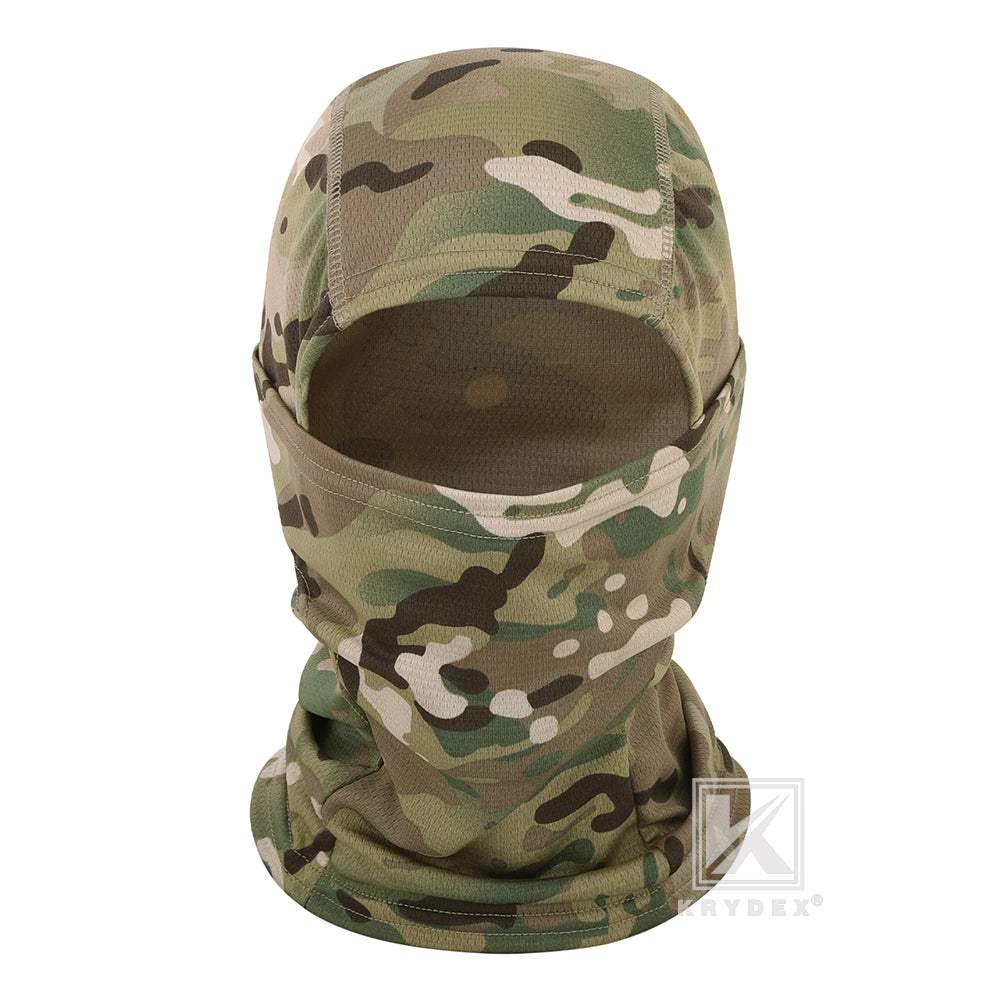 Krydex Tactical Face Mask Balaclava Camouflage Full Head Wrap Quick Dry Neck Gaiter UV Protection Hood for Motorcycle Cycling Hiking Hunting