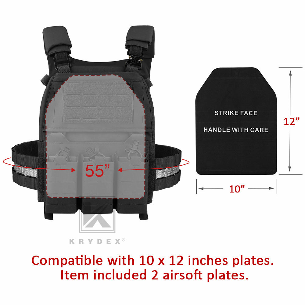 KRYDEX FCPC V5 Plate Carrier with Tegris Assault Cummerbund and KTAR Front Flap