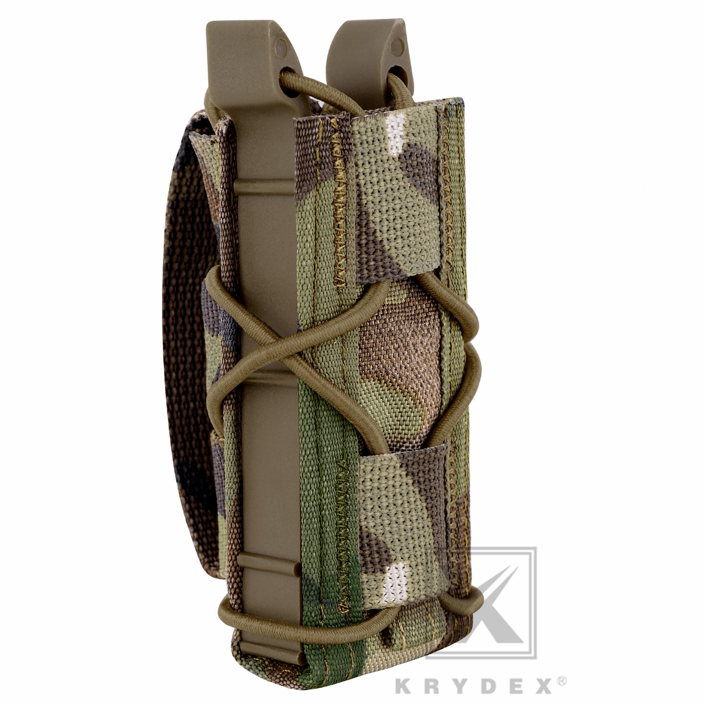 KRYDEX Tactical Modular 9mm Single Pistol Open Top Magazine Pouch Mag Holder
