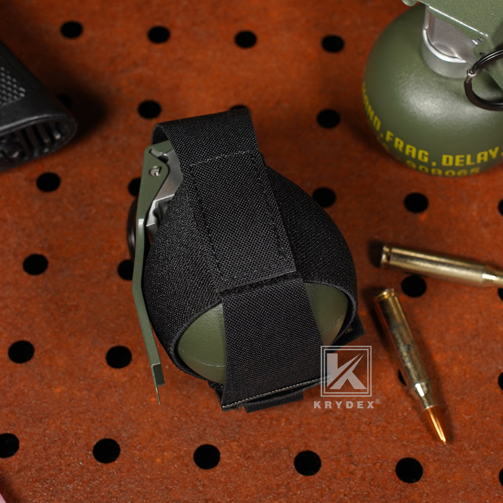 Krydex Tactical Elastic Frag Grenade Pouch MOLLE PALS & Belt system