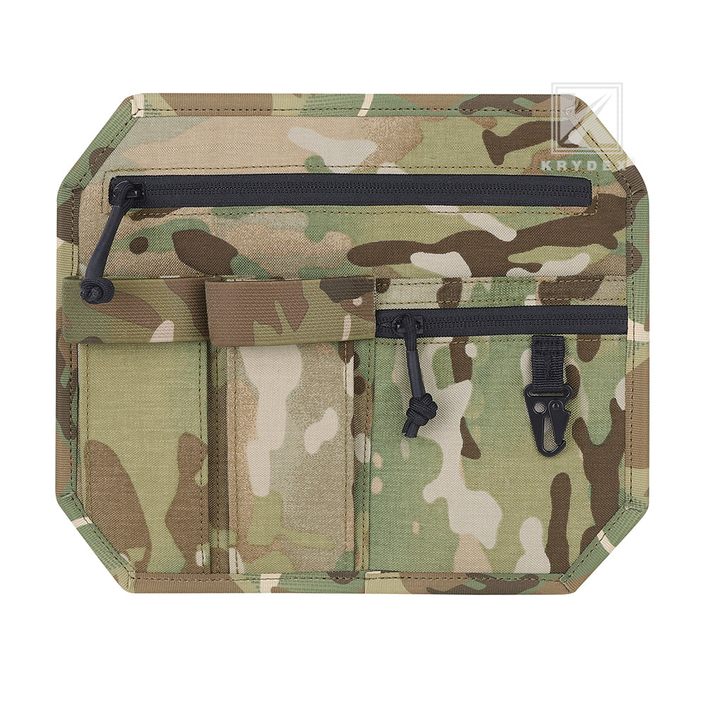 Krydex Tactical Hook Backed Organizer Panel Admin Insert EDC Pouch for Backpack Range Bag Accessory organizer Outdoor survival gear panel