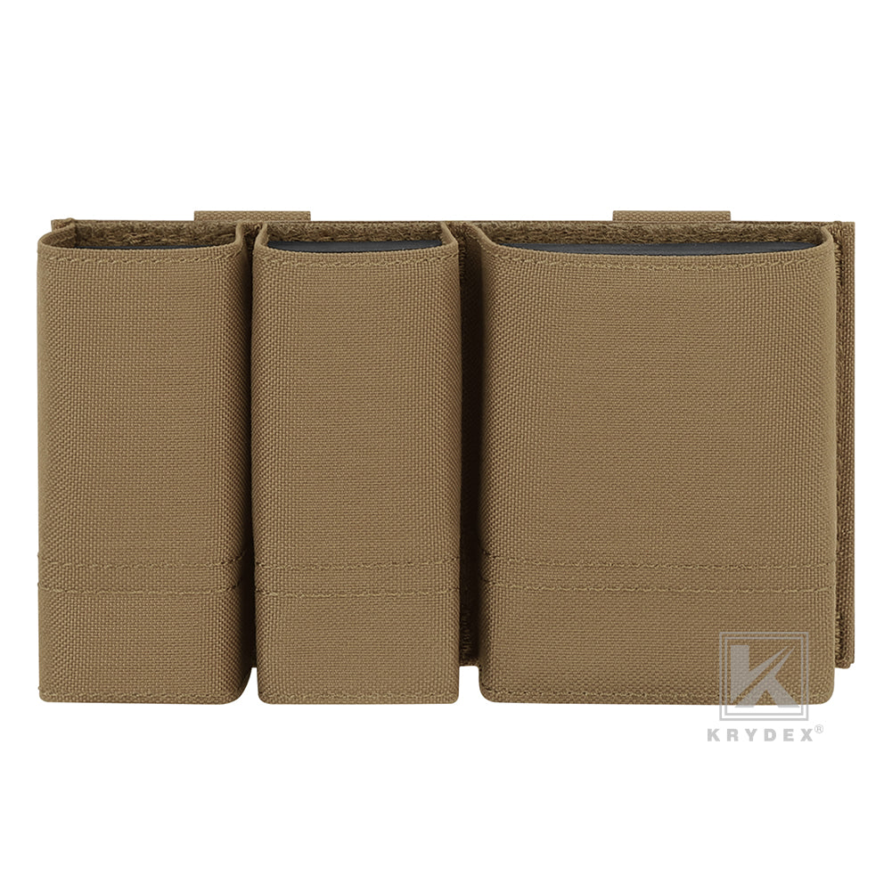 Krydex Tactical Double 9mm & 5.56 Magazine Pouch Mag Holder Duty Belt & Molle Compatible