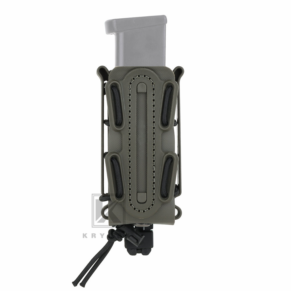 KRYDEX Soft Shell 9mm Pistol Magazine Pouch Mag Carrier with Clip Tall