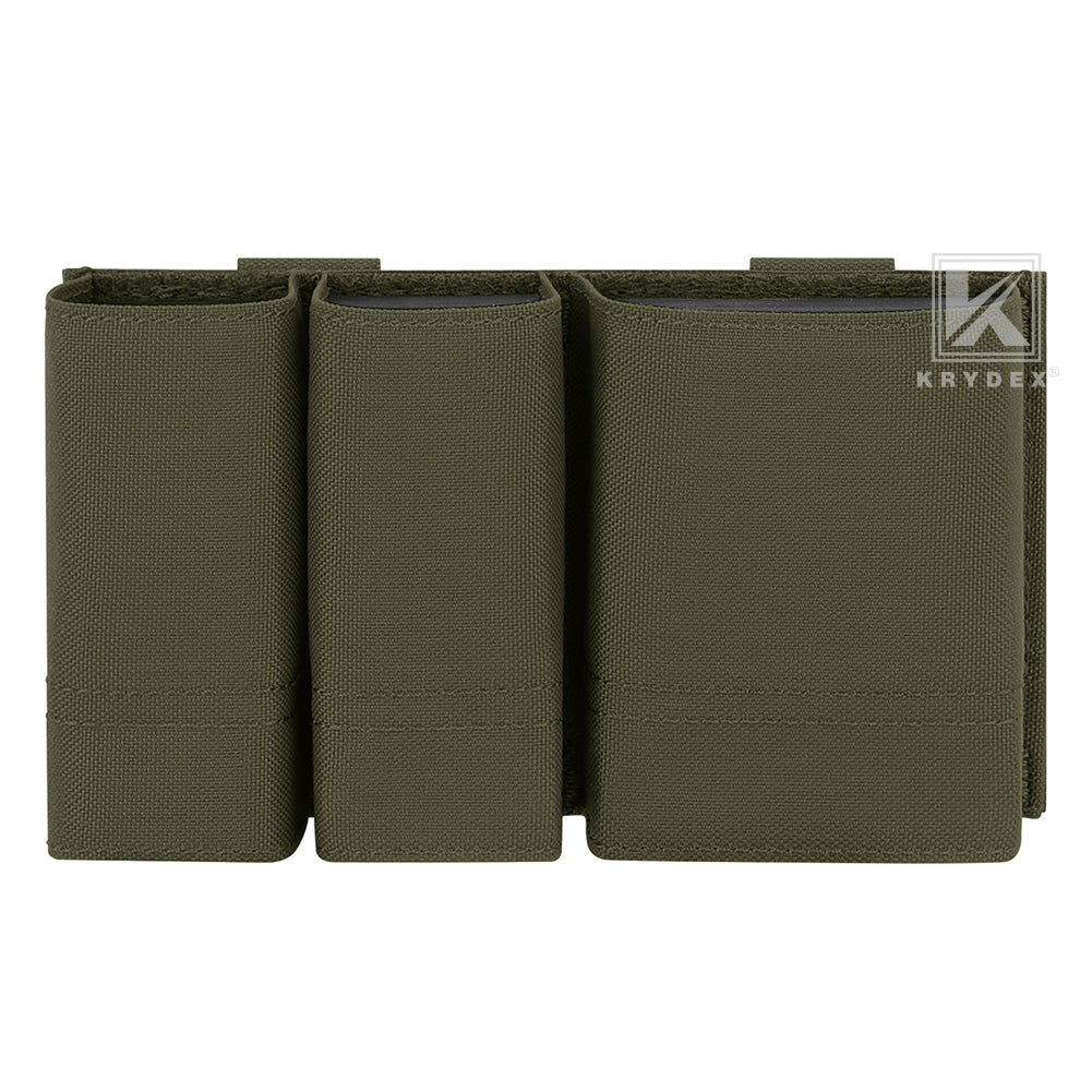 Krydex Tactical Double 9mm & 5.56 Magazine Pouch Mag Holder Duty Belt & Molle Compatible