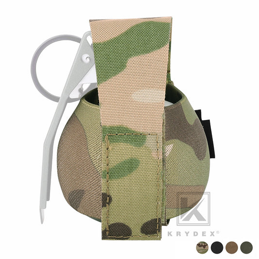 Krydex Tactical Elastic Frag Grenade Pouch MOLLE PALS & Belt system