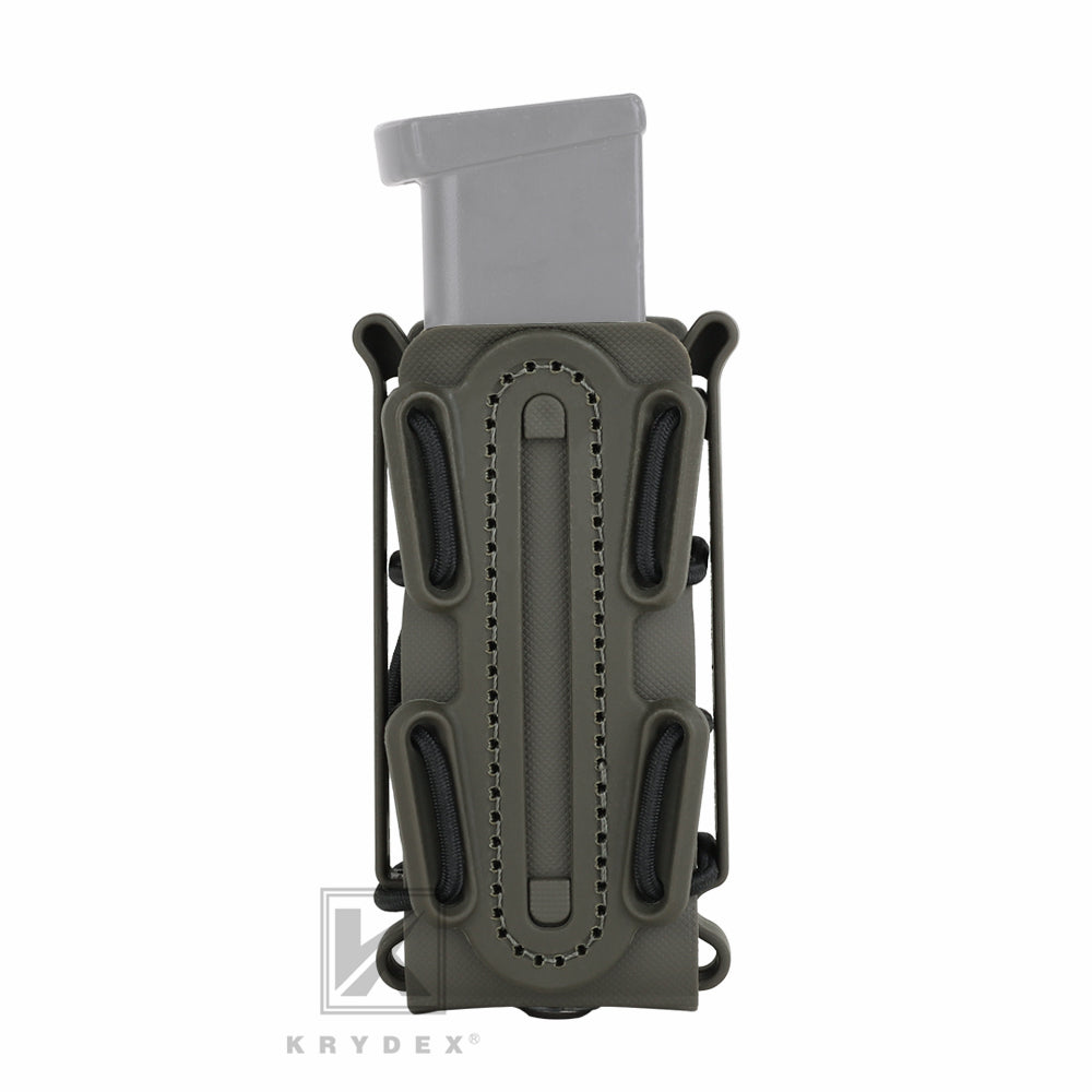 KRYDEX Soft Shell Magazine Pouch for 5.56mm 7.62mm & 9mm Pistol Mag Molle Clip