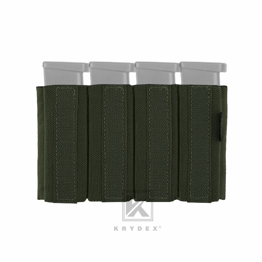 KRYDEX Quadruple Elastic Insert Pouch fit 1911 Mags for MK3 MK4 Chest Rig