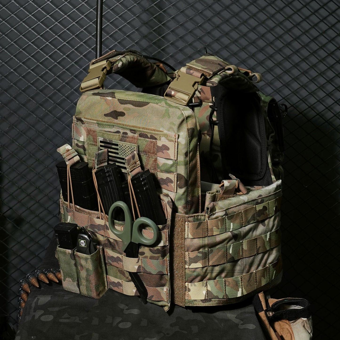 KRYDEX Tactical Plate Carrier Heavy Duty Modular MOLLE Vest