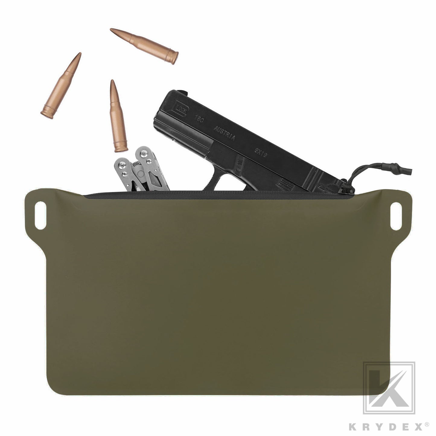Krydex Tactical Waterproof Tool Gear Pouch Zippered Outdoor Organizer Bag Multi-Purpose Range Bag