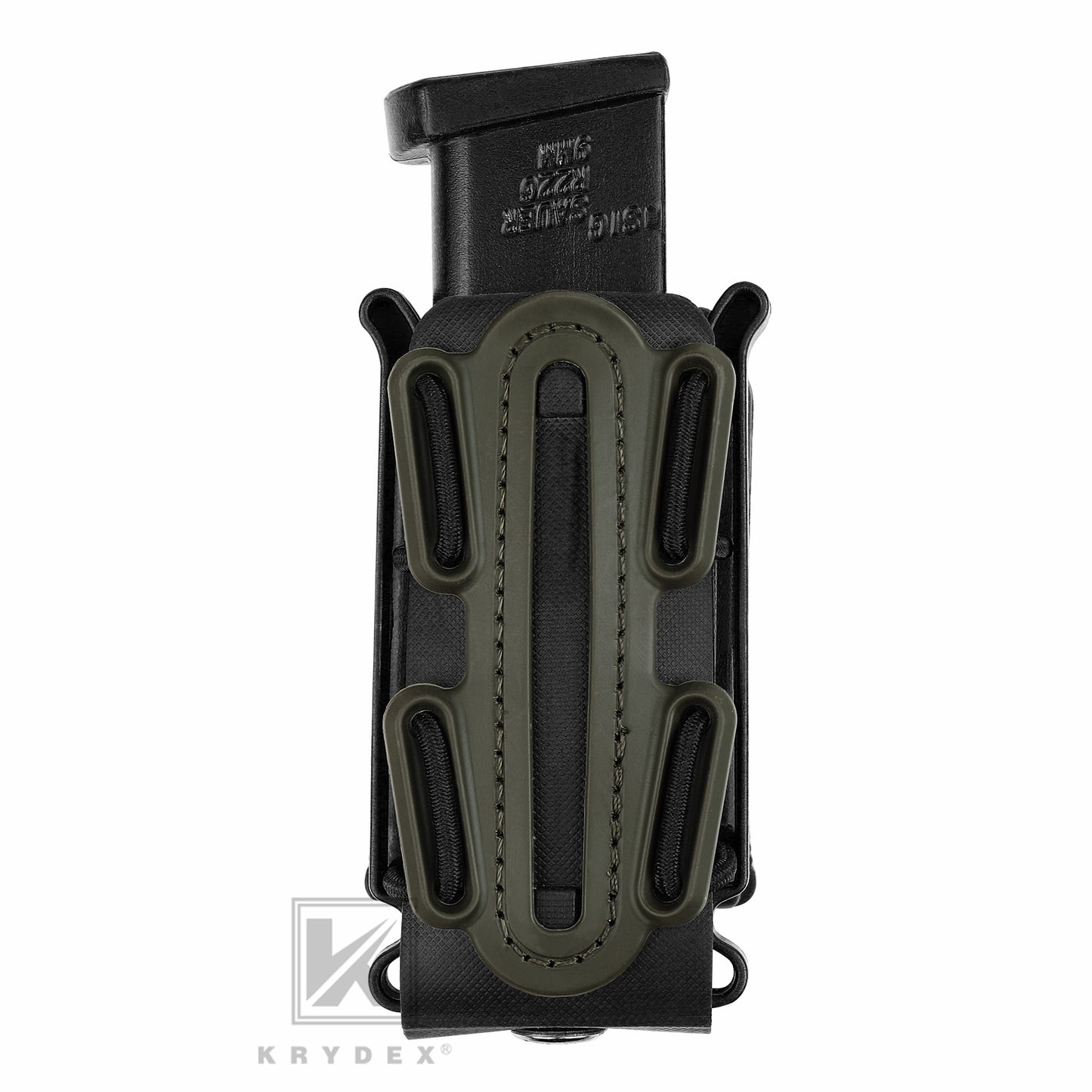 KRYDEX Soft Shell 9mm Pistol Magazine Pouch Mag Carrier with Clip Tall
