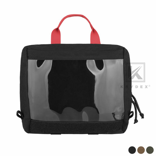 Krydex Clear Top Insert Large/Small for D3 Tactical Backpack Organizer Bag Hook & Loop Medic Pouch