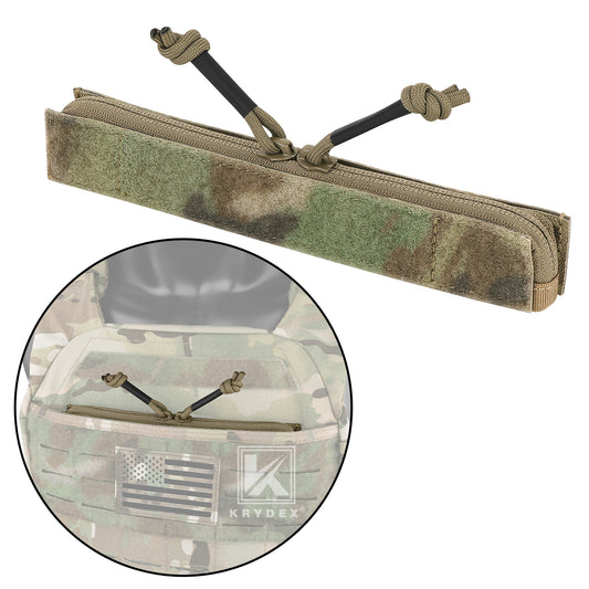 Krydex Tactical Vest Admin Pocket Zipper Insert Chest Full Two Way Zip For 511 Trainer Vest CPC Carrier