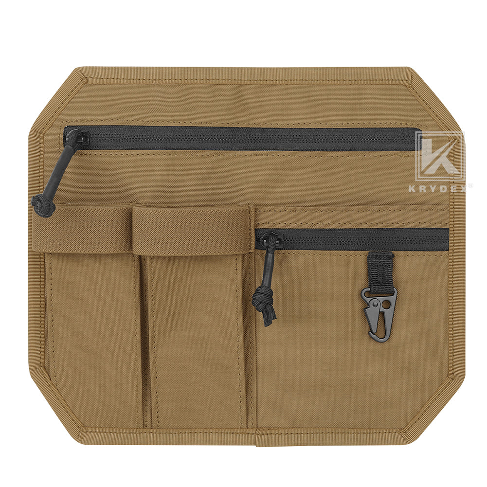 Krydex Tactical Hook Backed Organizer Panel Admin Insert EDC Pouch for Backpack Range Bag Accessory organizer Outdoor survival gear panel