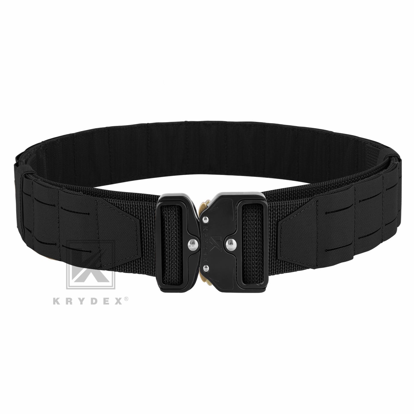 Krydex Tactical Molle Belt Quick Release Duty Gun Shooting Belt Laser Molle Padded Load Bearing Stiffened Belt